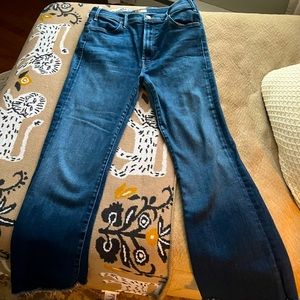MOTHER Hustler Ankle Fray jeans.  Size 32.  Home movies wash.